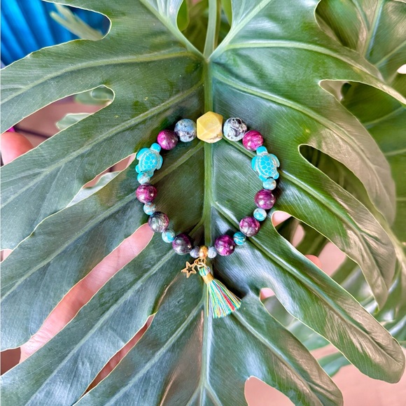 Serpentine - Jasper - Howlite bracelet (one) - Picture 4 of 5